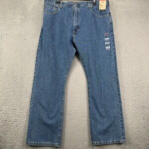 Levis 517 Mens Bootcut Jeans 38X29 Blue Washed Red Tab Casual Pocket Denim Pants